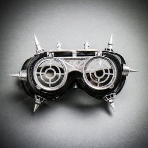 Steampunk Goggles Eye Mask Costume Flip Up Glasses